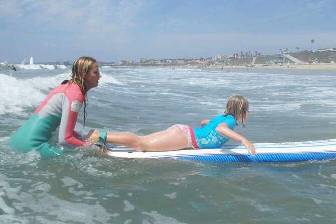 2-Hour Private Surf Lesson in Carlsbad - When the waves change: using bigger surf to learn faster