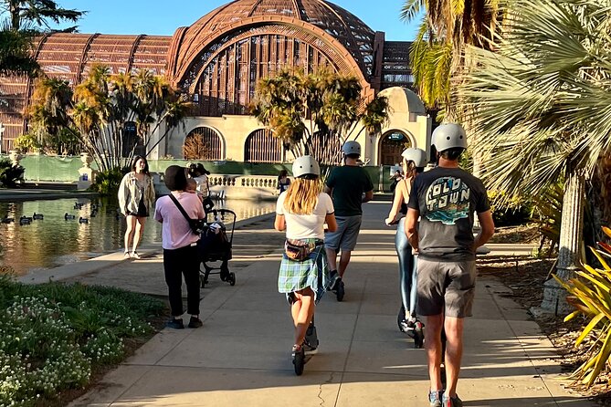 Balboa Park Electric Scooter Tour with Pictures - Riding Over the Historic 1850s Bridge