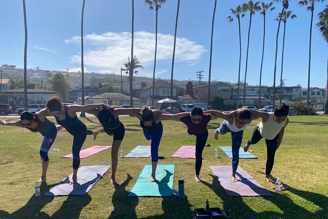 Beach Yoga in San Diego - Your flow starts with meditation, then moves into a guided hour
