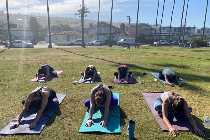 Beach Yoga in San Diego - Optional lavender forehead and temple massage