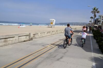 Bike Around San Diego Bay to the Ocean - Mission Bay Park: Wide Flat Paths, Wildlife, and Surf Spots