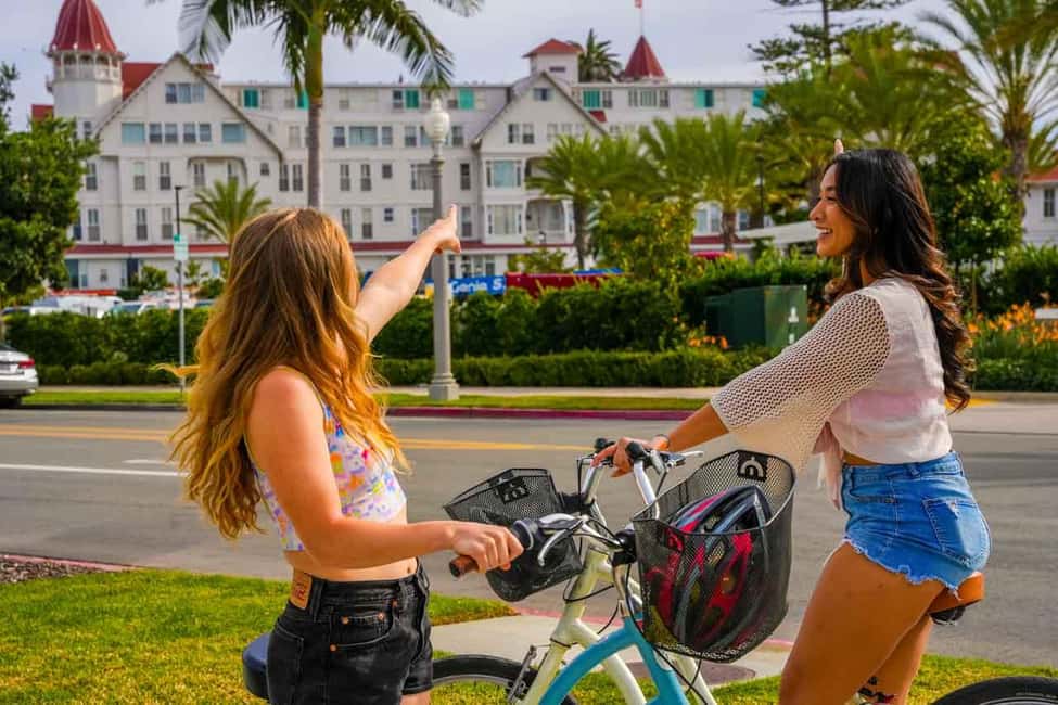 Coronado: Guided Bike Tour - The Route Highlights: Coronado Bridge and the Hotel del Coronado