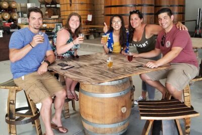Cruise & Booze Brewery tours - Stop 1: Wild Barrel Brewing—choose your seat and get the first tastings