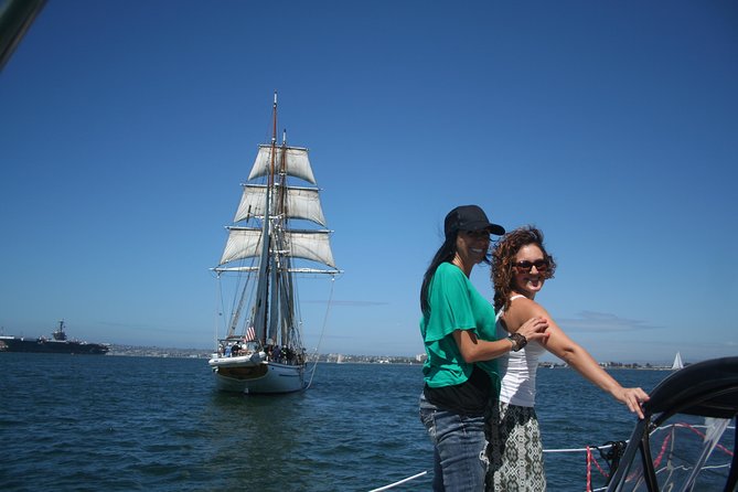Daytime Sailing Along San Diego's Skyline - The Midway Aircraft Carrier Museum stop from the water