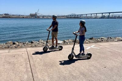 Explore Coronado Island by E-Scooter with Photos Included - Stop 1: Coronado Tidelands Park and skyline photo time