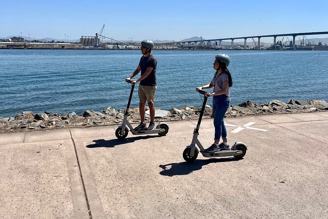 Explore Coronado Island by E-Scooter with Photos Included - Stop 1: Coronado Tidelands Park and skyline photo time