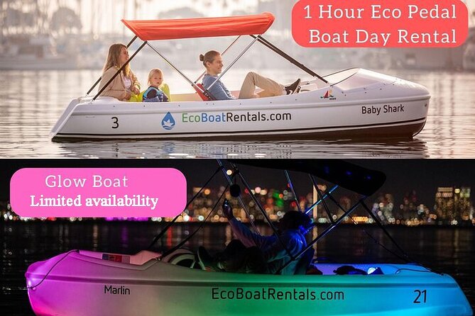 Glow Nightime Pedal Boat Rental in San Diego Bay - Key things you’ll love about Glow Pedal Boats on San Diego Bay