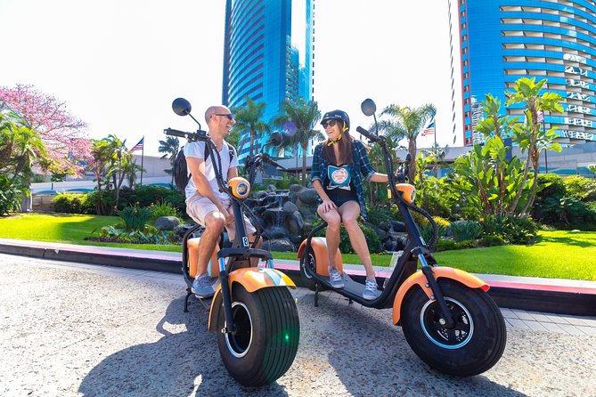 GPS Guided Coronado Electric Scooter Tour - Stop 4: Coronado Island riding with GPS guidance toward Hotel Del Coronado
