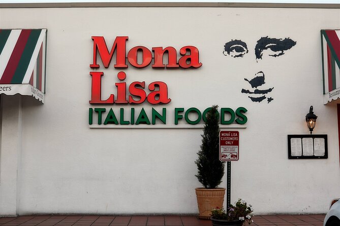 Little Italy Food and Drink Walking Tour: Pizza, Pasta & Piazzas - The Little Italy sign and mosaic marker: quick, but useful