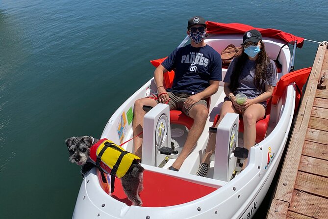 Pedal Boat rental in hidden part of San Diego Bay! Family fun - Pets On Board: Fun For Dogs, Rules For Owners