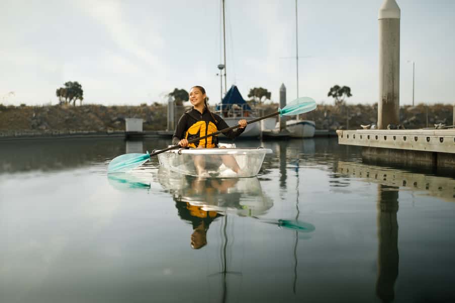 San Diego: 2024 Crystal Clear Kayak Rental - How the 1-Hour Rental Works: Kit Up, Paddle Around, Look Down