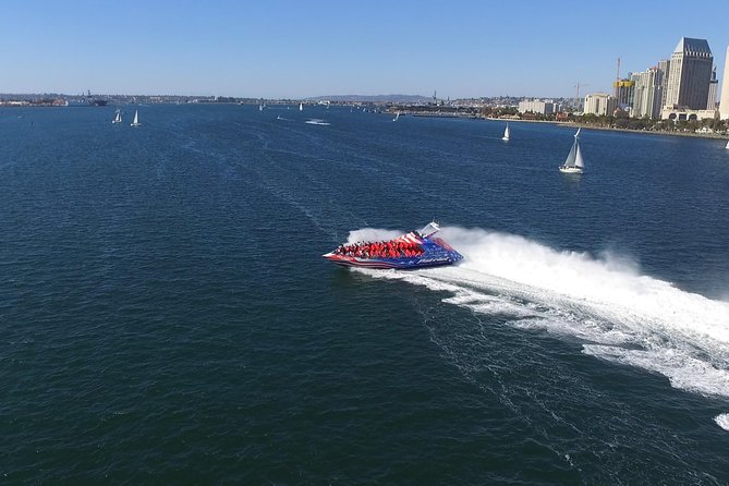 San Diego Bay Jet Boat Ride - Coronado Bridge, USS Midway, and Seaport Village From the Water