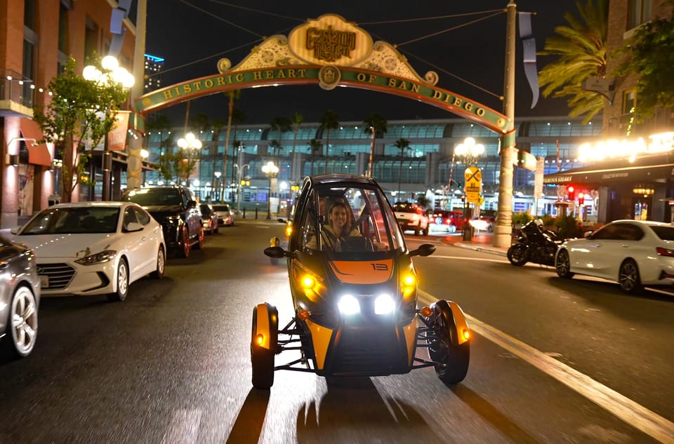 San Diego: Coronado Island Electric GoCar Night Tour - GPS self-drive after dark: what you’re actually doing