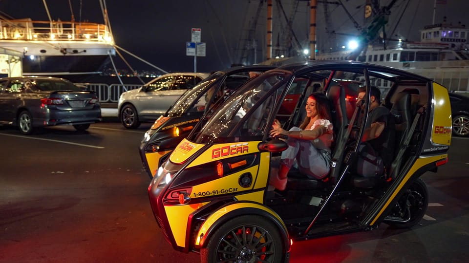 San Diego: Coronado Island Electric GoCar Night Tour - Finding GoCar Tours San Diego and starting with the safety briefing