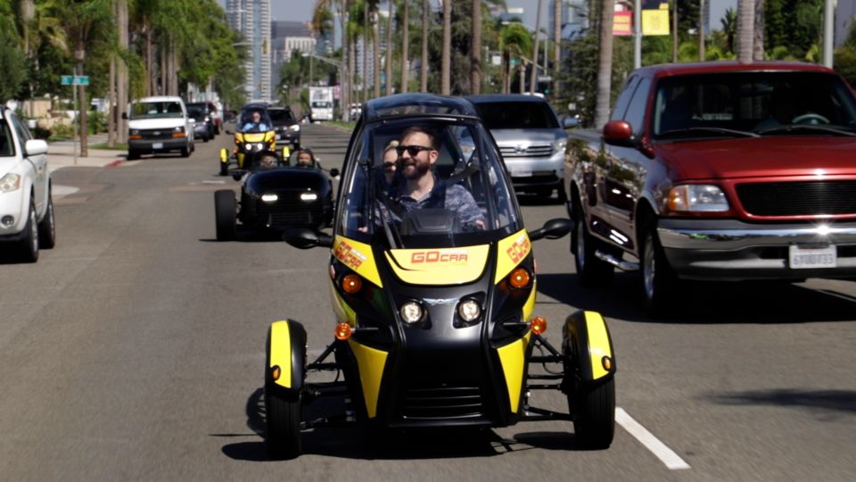 San Diego: Downtown Electric GoCar Rental - Horton Plaza through Gaslamp Quarter: downtown sights you can feel