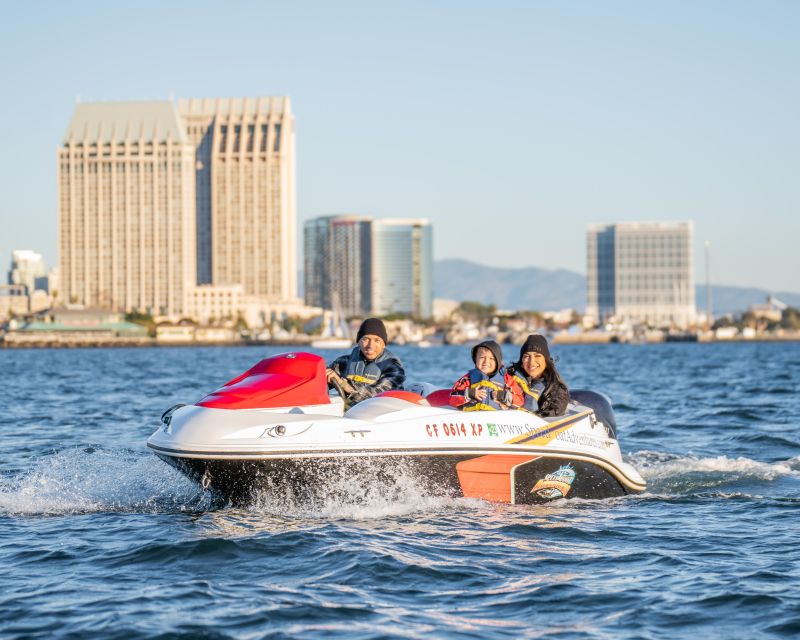 San Diego: Drive Your Own Speed Boat 2-Hour Tour - Downtown San Diego skyline views from the water