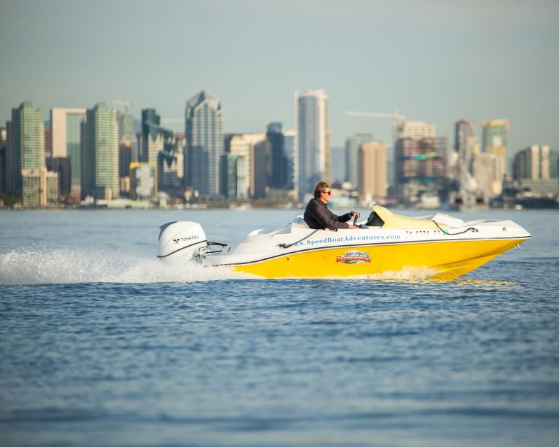San Diego: Drive Your Own Speed Boat 2-Hour Tour - Meeting at 1450 Harbor Island Dr and the Safe Harbor Cabrillo Isle setup