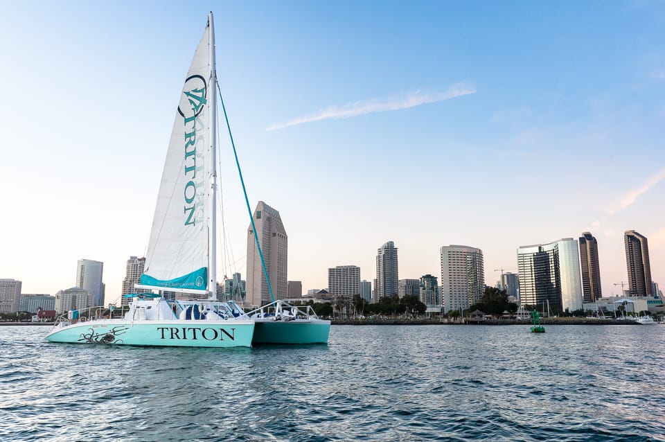 San Diego Harbor Cruise: 2.5 hour Catamaran Cruise - The cruise route: USS Midway, Coronado Bridge, and the Star of India