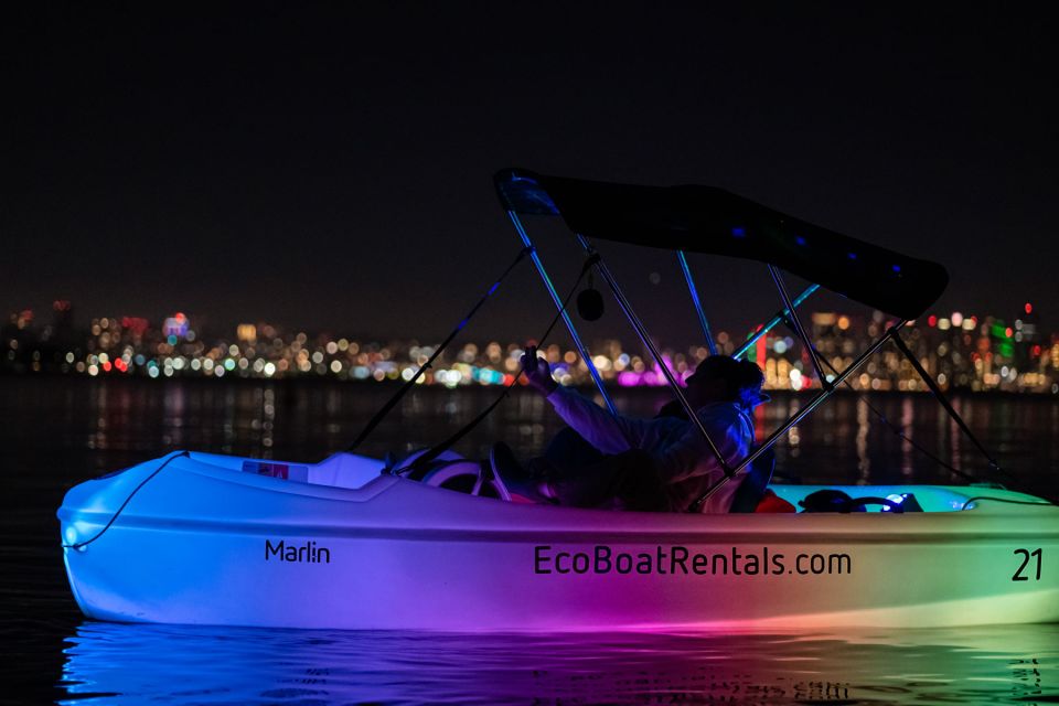San Diego: Night Date Glow Pedal Boat with Downtown Views - Key Points Before You Go