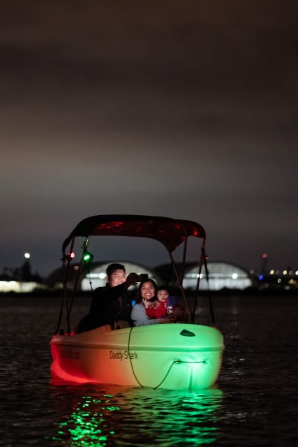 San Diego: Night Date Glow Pedal Boat with Downtown Views - The 60 Minutes on the Water: Pedal Time, Music, and 360° Glow