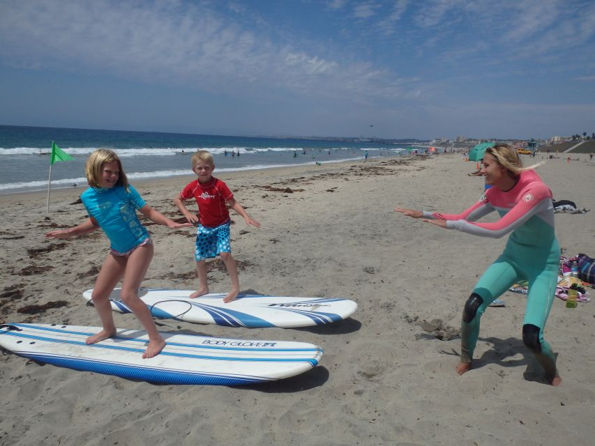 San Diego: Private Group Surf Lesson - In the water: ocean conditions and surf etiquette that keep you safe
