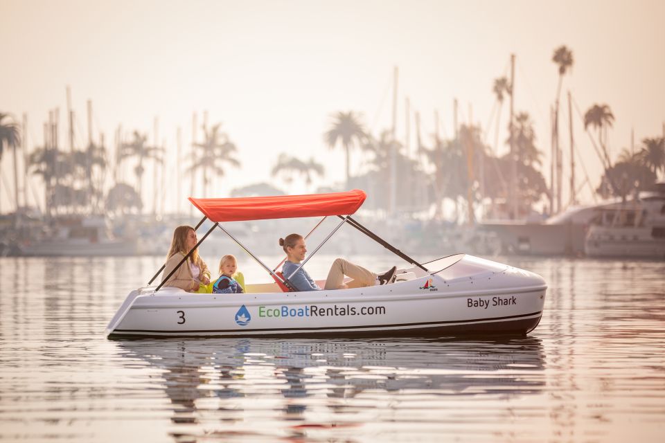 San Diego: San Diego Bay Dog-Friendly Eco Pedal Boat Rentals - Key Points at a Glance
