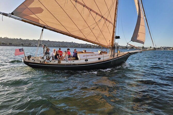 San Diego Sunset or Afternoon Sail on Classic Yacht - Classic 1904-style sailing on Sail Liberty: small group, big views