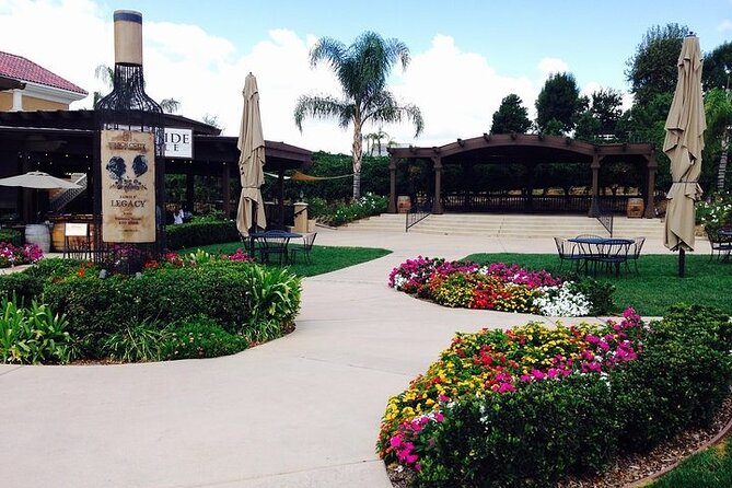 San Diego to Temecula: Wine Country Tour & Historic Old Town - Frangipani Estate Winery: the lunch-and-tasting sweet spot