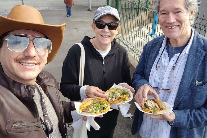 Taco Tuesday Hop to Tijuana from San Diego - The taco lineup: birria, carne asada, adobada, and classic TJ choices